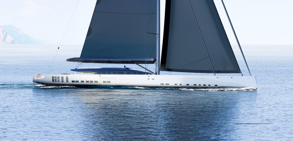 Superiate à vela é projetado para ter o mastro mais alto do mundo até 2030