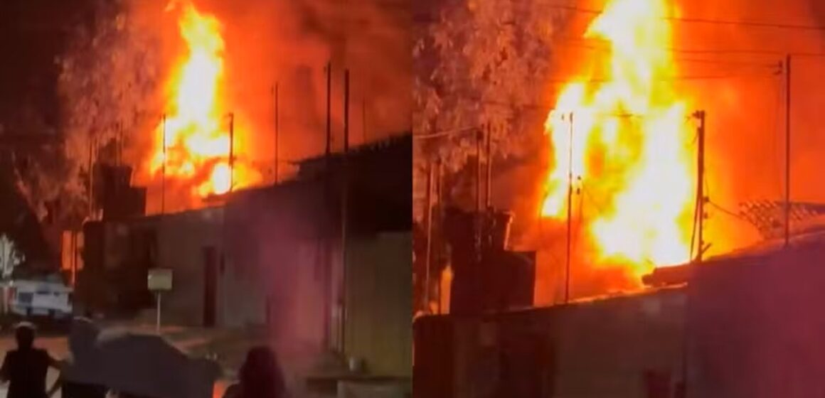 Incêndio destrói residência durante noite de Natal em Paragominas, no Pará