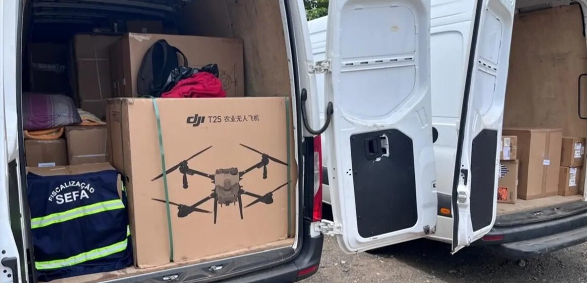 Drone agrícola de R$ 40 mil é apreendido em Marabá por irregularidade fiscal