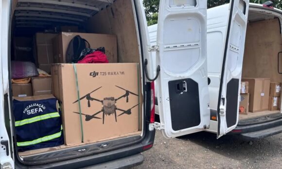 Drone agrícola de R$ 40 mil é apreendido em Marabá por irregularidade fiscal