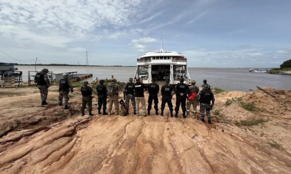 Base fluvial no Pará apreende 1,6 kg de drogas em embarcação que veio de Manaus