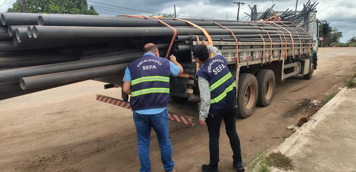 Fiscais da Sefa apreendem 45 toneladas de mercadorias irregulares em dois postos do Pará