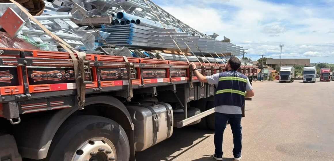 Fiscalização no Pará apreende equipamentos e torres autoportantes por sonegação de ICMS