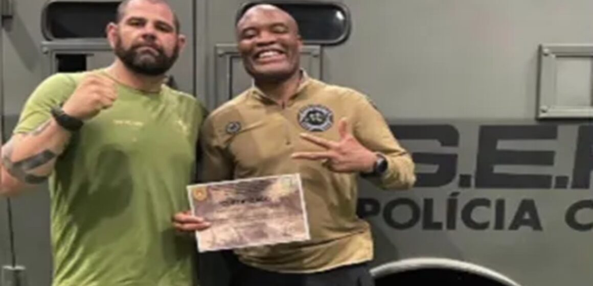 Ex-campeão do UFC Anderson Silva inicia treinamento para se tornar policial nos EUA