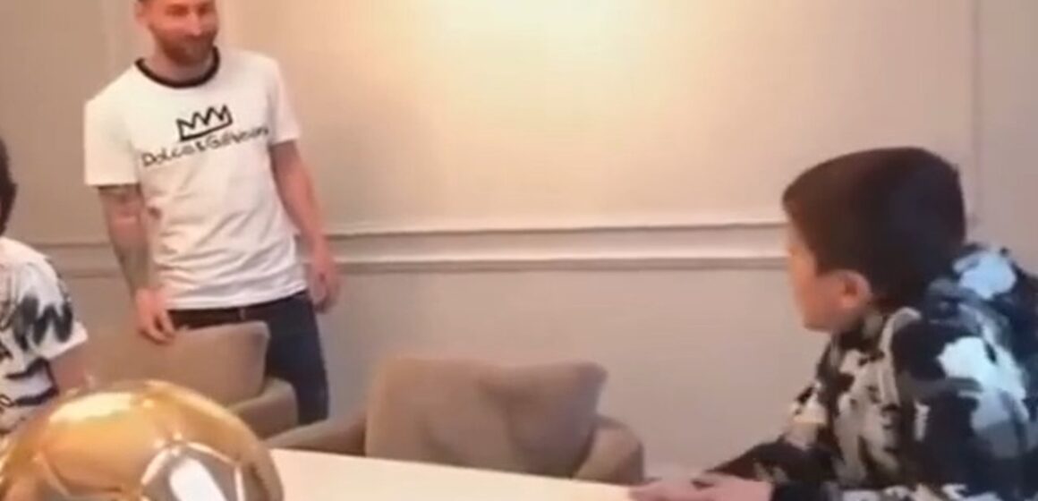 Reação de filho de Messi ao prêmio vira destaque: ‘Você ganhou? Por quê?’
