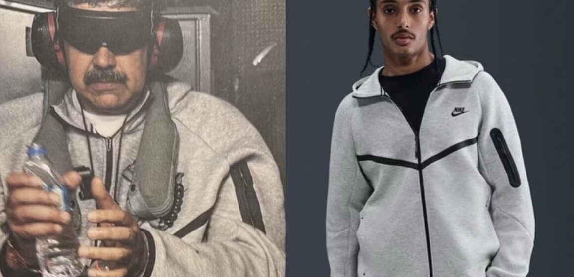Captura de Maduro gera pico de 527% nas buscas por conjunto Nike que ele vestia nas imagens da prisão