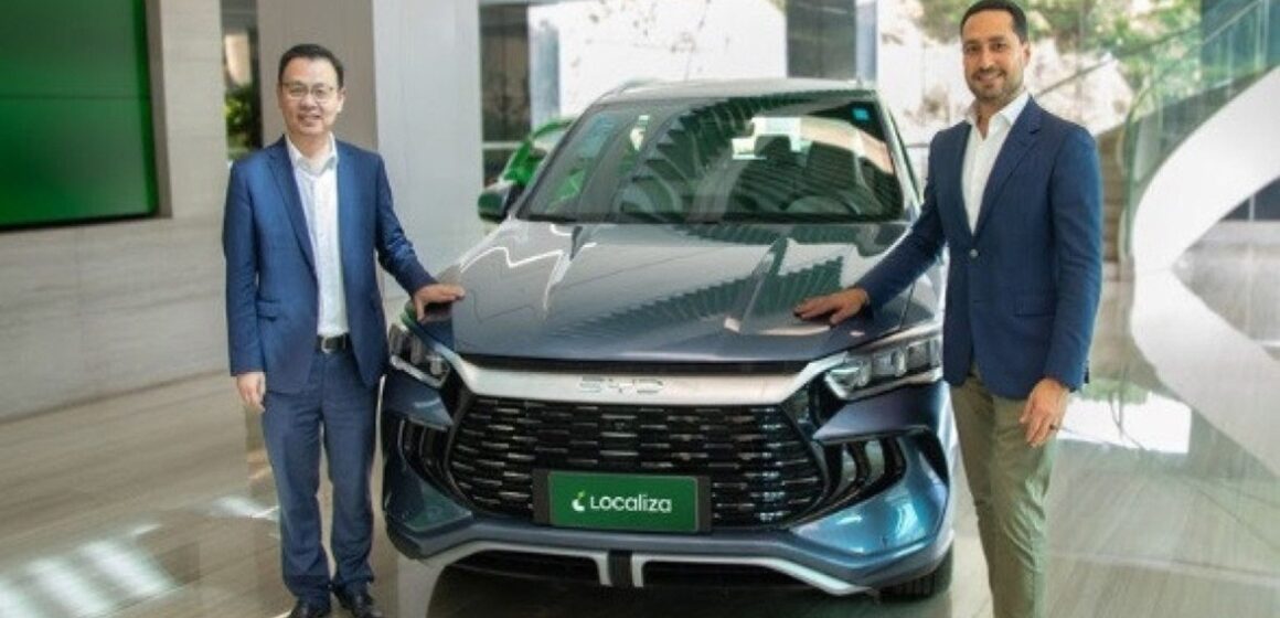Localiza firma parceria com BYD e incorpora 10 mil veículos elétricos e híbridos à frota