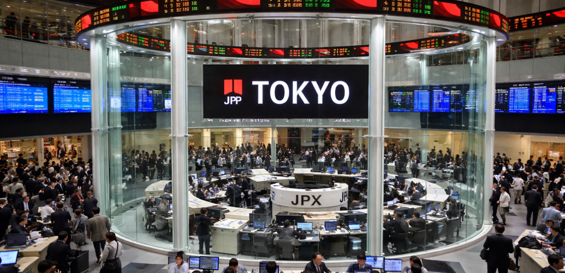 ChatGPT Image 17 de fev. de 2026, 14_03_52 Bolsa de Tóquio fecha em baixa com dados fracos do PIB japonês e liquidez reduzida por feriados na Ásia