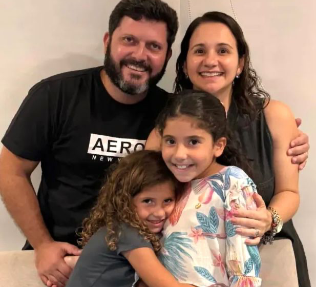 Festejando em família
