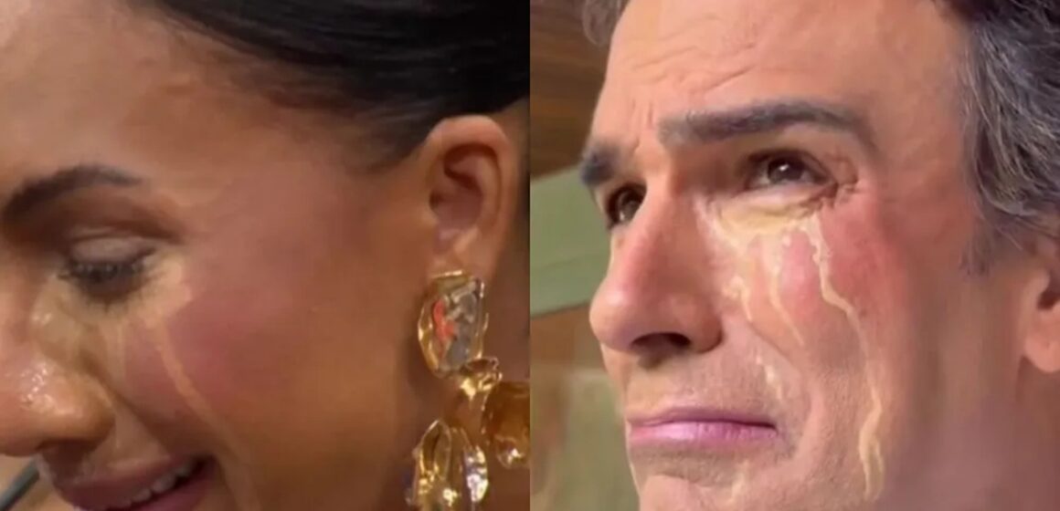 Tadeu Schmidt imita maquiagem borrada de Maxiane em homenagem após eliminação no BBB 26