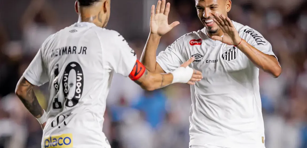santos Santos goleia Velo Clube com estreia de Neymar e garante vaga nas quartas do Paulistão