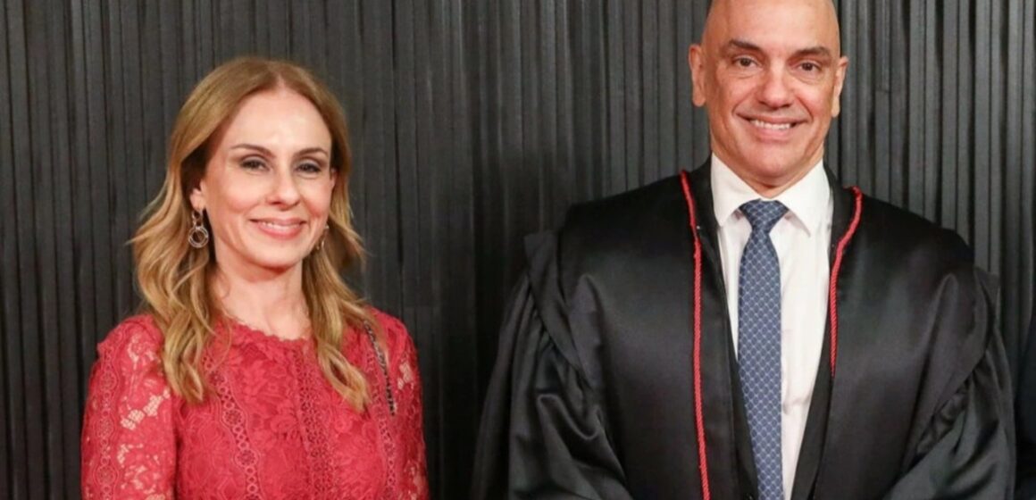 0b858a15-viviane-barci-ao-lado-do-marido-ministro-do-stf-alexandre-de-moraes-foto-antonio-augusto-tse Escritório de esposa de Moraes esclarece contrato com Banco Master após operação da PF