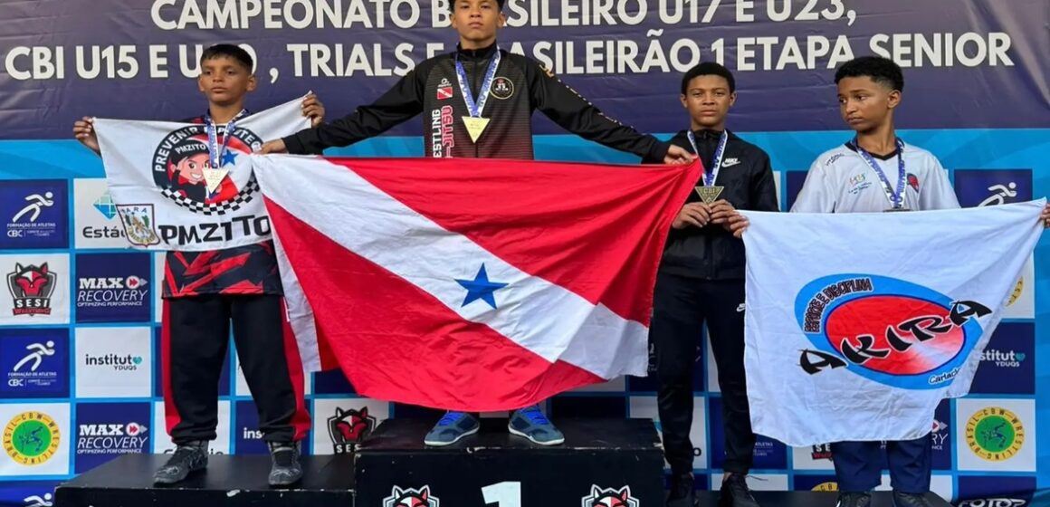 Paraense conquista ouro no Brasileiro Sub-15 de wrestling e garante vaga no Pan-Americano