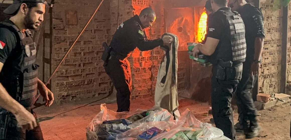 Polícia Civil incinera mais de 1,3 tonelada de drogas em Castanhal