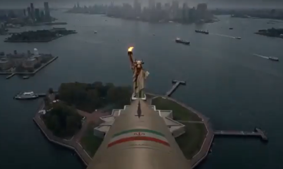 Irã divulga vídeo provocativo com Estátua da Liberdade substituída por Baal