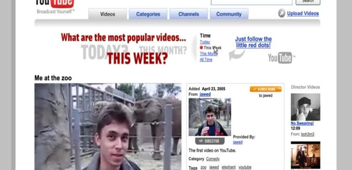 Primeiro vídeo do YouTube vira peça de museu em Londres após duas décadas de história digital