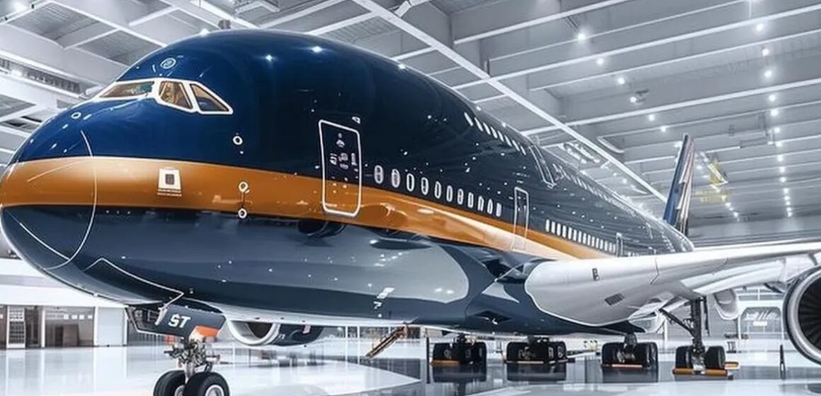 SaveClip.App_641751758_17877269082484737_6996243860124964356_n Airbus A380 é transformado em luxuosa mansão voadora com suítes e cinema de bordo
