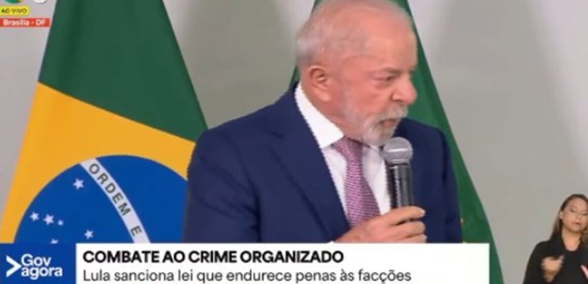 Lula sanciona Lei Antifacção com medidas de asfixia financeira a organizações criminosas