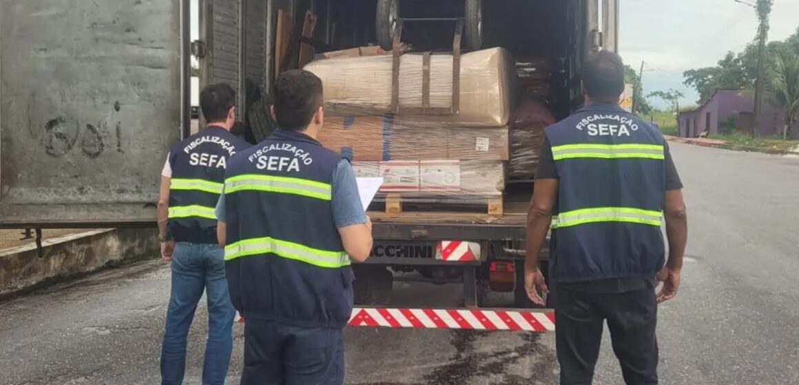 Sefa apreende 32 toneladas de mercadorias com irregularidades no Pará