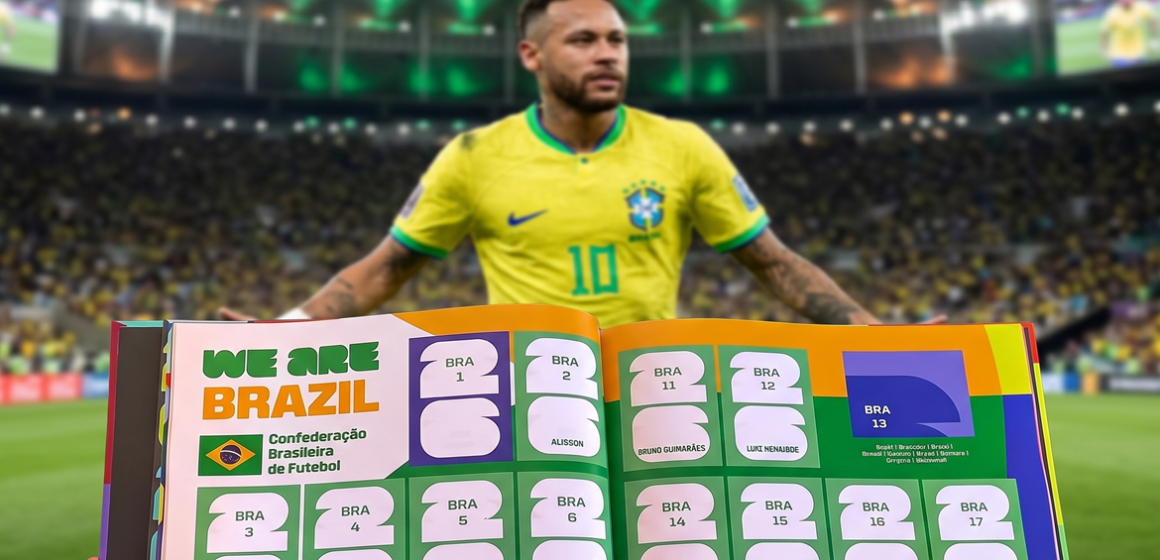 Álbum da Copa de 2026 é lançado na Espanha sem Neymar na seleção brasileira