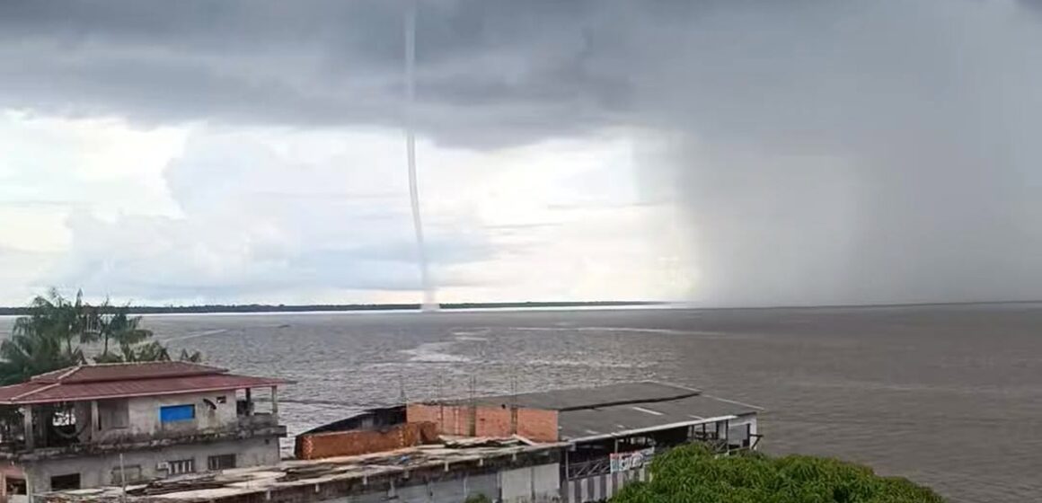 Tromba d’água assusta moradores no Marajó e reacende alerta sobre mudanças climáticas