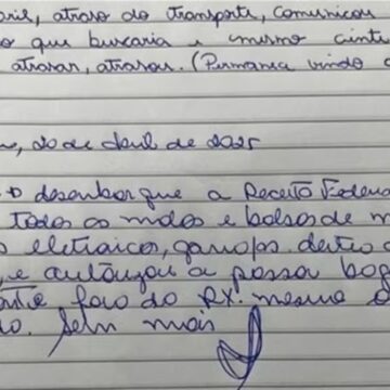 Bilhete aponta liberação de bagagens sem raio-X em voo com políticos em Brasília