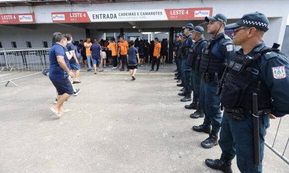 Segup mobiliza mais de 13 mil agentes para Remo e Palmeiras no Mangueirão