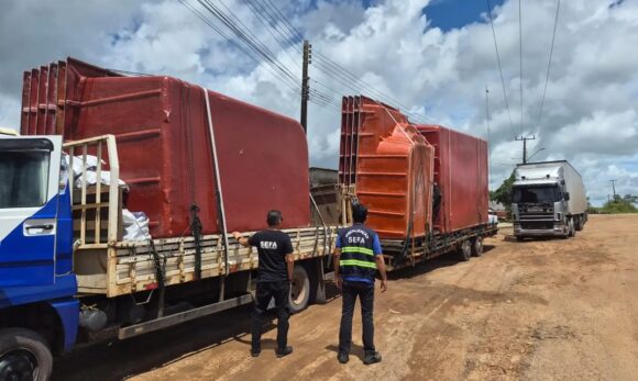 Fiscais da Sefa apreendem veículo novo e piscinas avaliadas em alto valor no Pará
