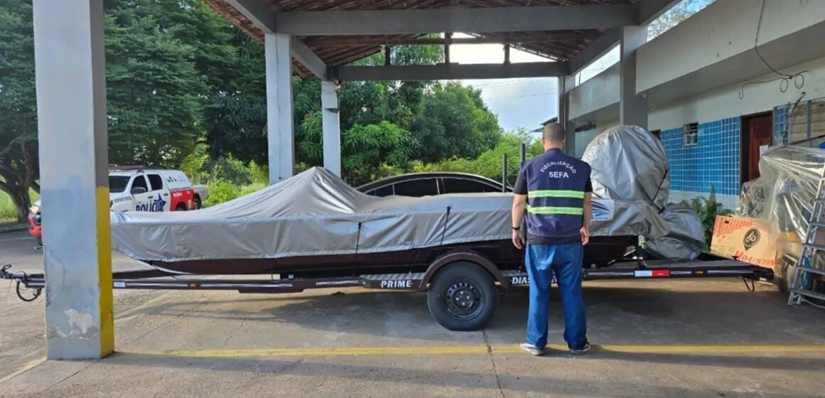 Sefa apreende lancha, explosivos e etanol no sudeste do Pará