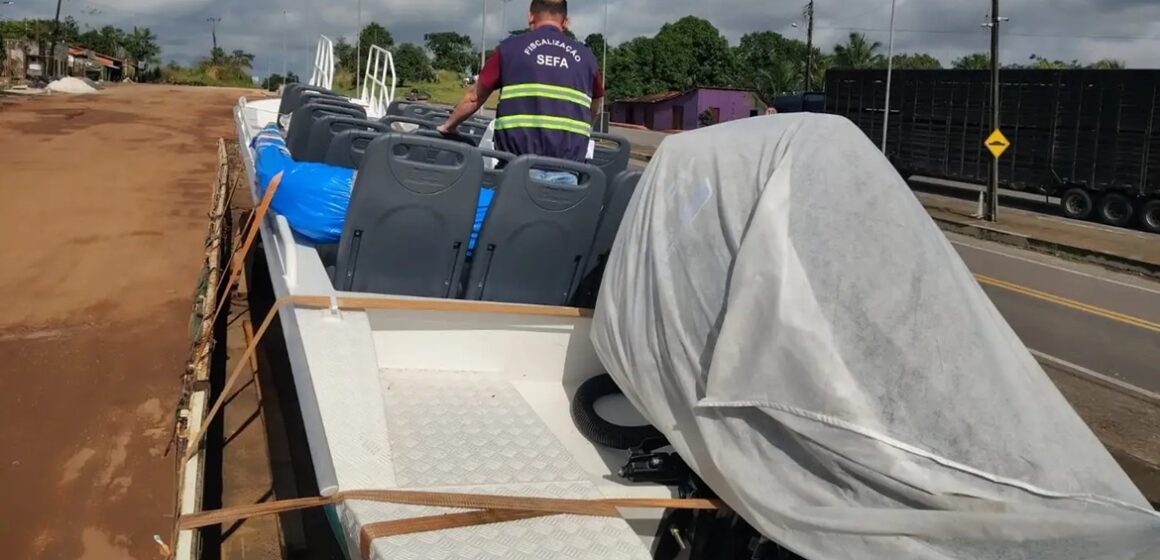 Sefa apreende embarcação nova durante fiscalização em Cachoeira do Piriá
