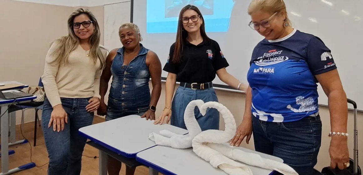 Sedeme promove curso de hotelaria e organização de ambientes em Benevides para fortalecer qualificação profissional e geração de renda na Usina da Paz
