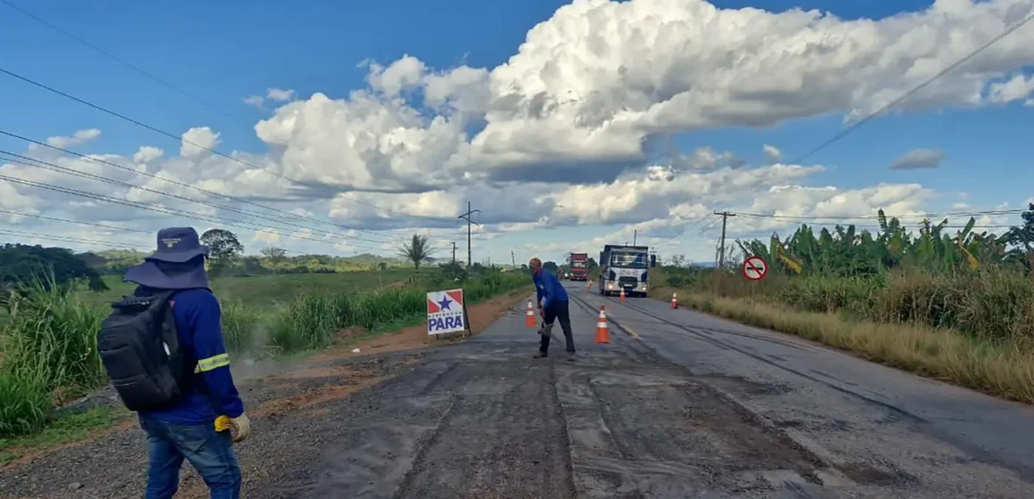 20260616165600-GC00078128-F00310696 Governo do Pará inicia ampla manutenção e reconstrução de pavimento na rodovia PA-279