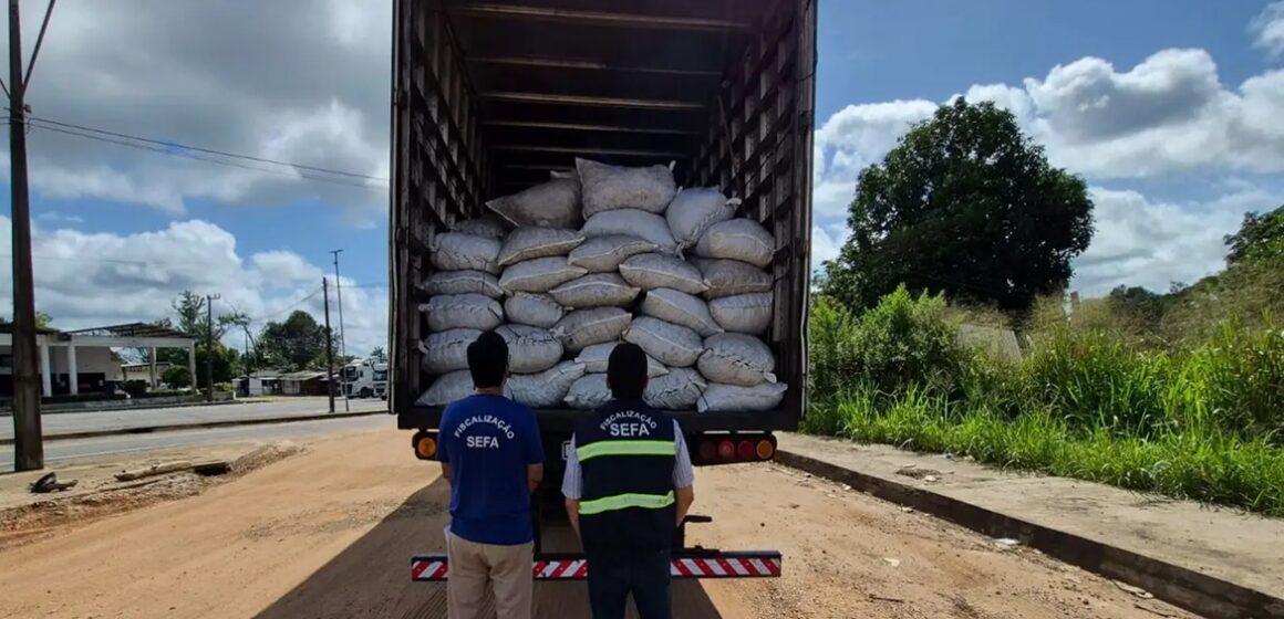 Sefa flagra irregularidades fiscais e retém cargas de castanha-do-pará e ração pet