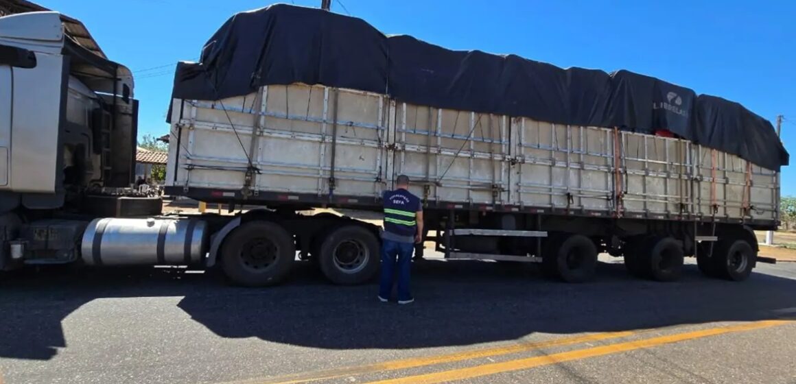 Fiscalização da Sefa intercepta carga ilegal com equipamentos de mineração e defensas metálicas