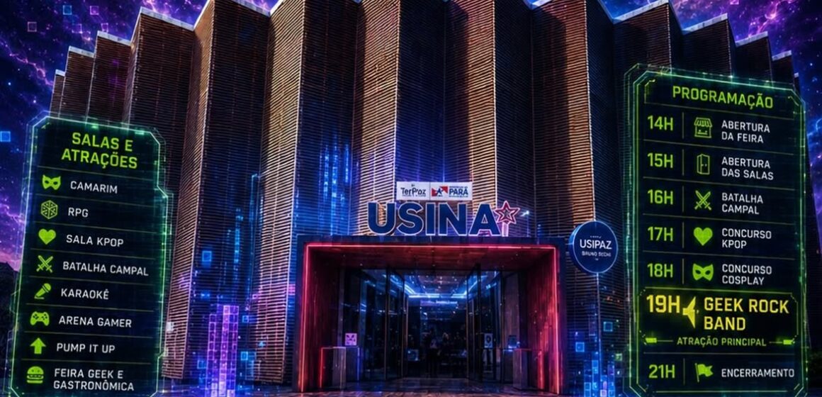 CONECTA volta no dia 20 de junho na Usina da Paz Benguí com concurso de cosplay, batalha campal, RPG, sala K-pop, karaokê, banda Geek Rock e arena gamer, tudo gratuito