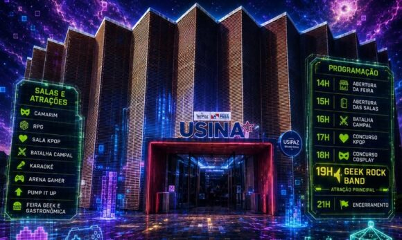 CONECTA volta no dia 20 de junho na Usina da Paz Benguí com concurso de cosplay, batalha campal de RPG, sala K-pop, karaokê, banda Geek Rock e arena gamer, tudo gratuito