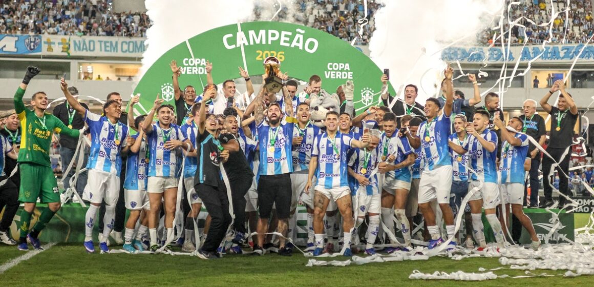 Paysandu é hexacampeão da Copa Verde ao golear Anápolis por 4 a 0 no Mangueirão