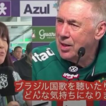 Jornalista japonesa conquista o carinho da torcida brasileira e se prepara para a oitava Copa do Mundo