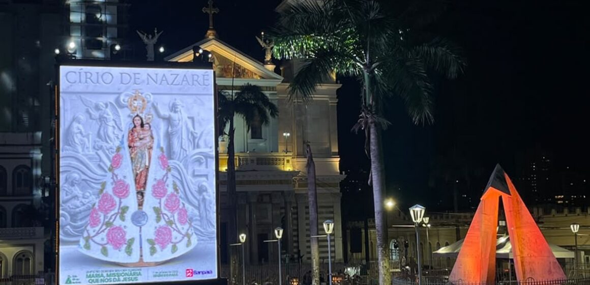 Cartaz do Círio 2026 é lançado na Basílica com tema “Maria, missionária que nos dá Jesus”