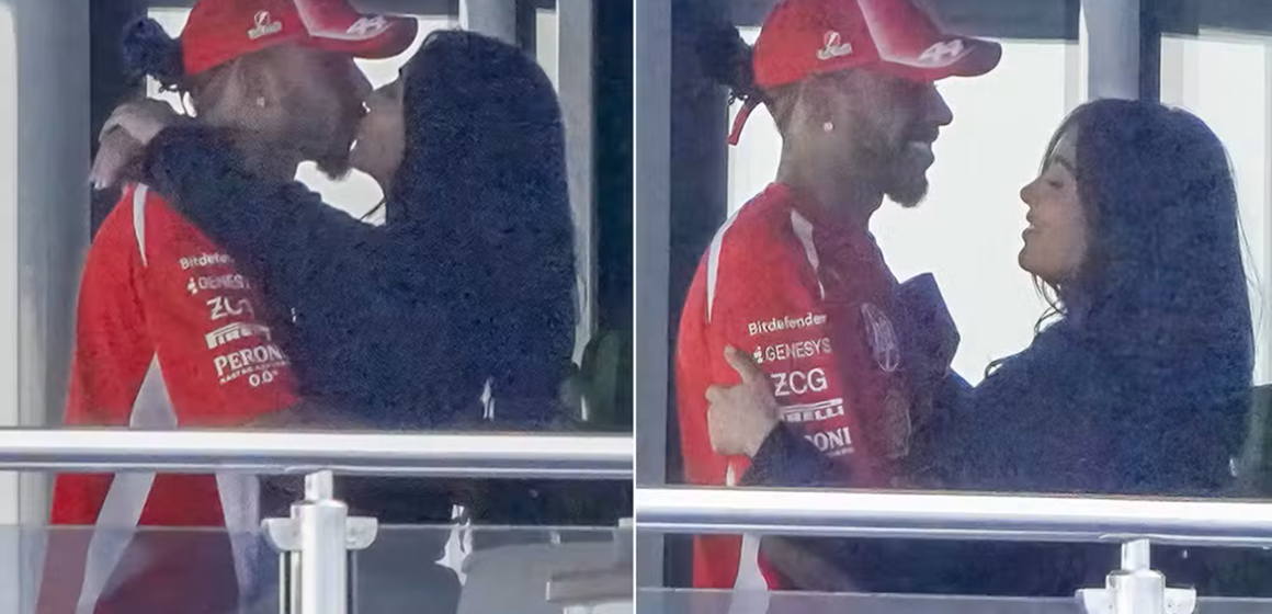 Lewis Hamilton e Kim Kardashian são vistos aos beijos pela primeira vez após assumirem namoro em Mônaco