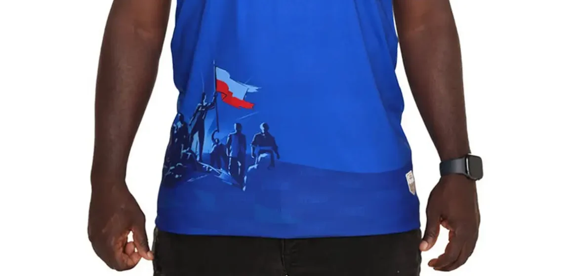 divulgacao_saeta_fornecedora_de_material_esportivo_do_haiti_2 Fifa veta camisa do Haiti na Copa por exibir símbolo da revolução que levou à independência do país