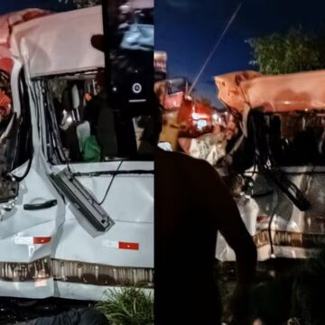 Acidente entre van e caminhão deixa seis vítimas fatais na BR-010