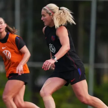 rose_lavelle_selecao_fem_eua_treino_2026_sp Seleção dos EUA enaltece Marta e já mira Copa Feminina de 2027 no Brasil