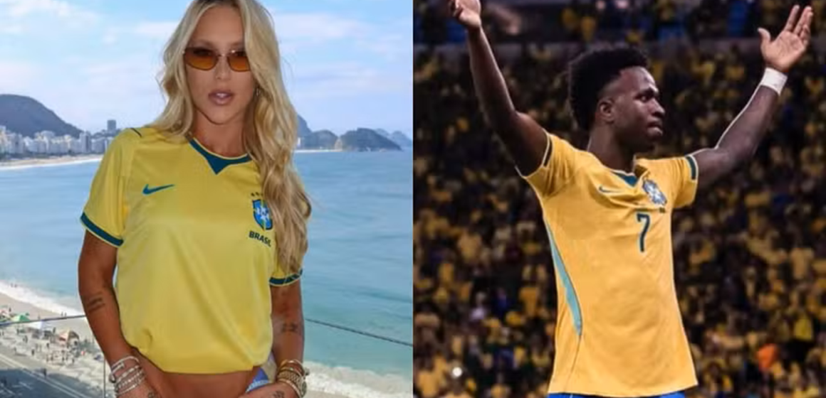 vini-e-virginia Vini Jr. pede respeito a Virginia Fonseca após torcida xingar influenciadora em amistoso no Maracanã