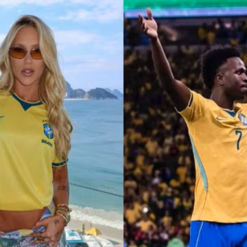 Vini Jr. pede respeito a Virginia Fonseca após torcida xingar influenciadora em amistoso no Maracanã