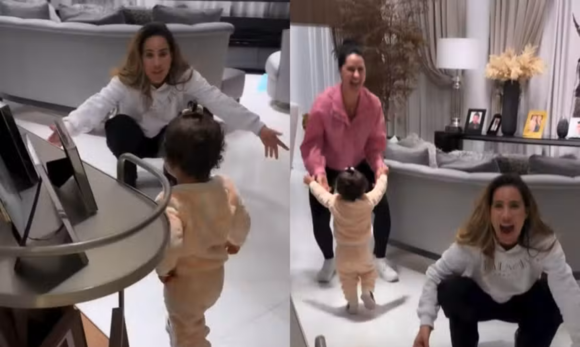 wanessa Wanessa Camargo é “deixada no vácuo” pela irmã Clara, de um ano, e reação diverte Graciele Lacerda