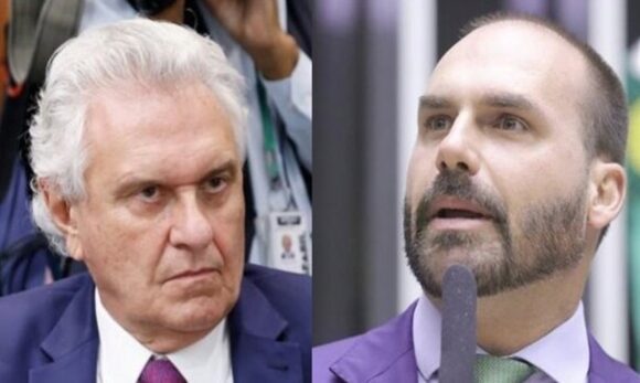 Caiado e Eduardo Bolsonaro intensificam troca de críticas nas redes sociais