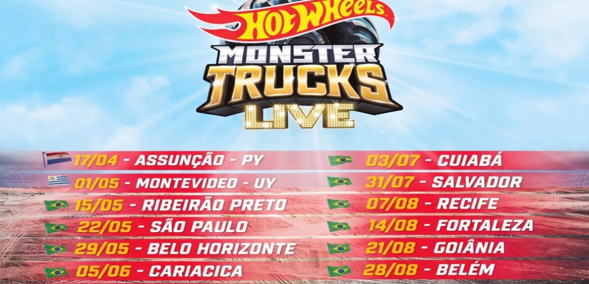 Hot Wheels Monster Trucks Live pode passar por Belém em 2027