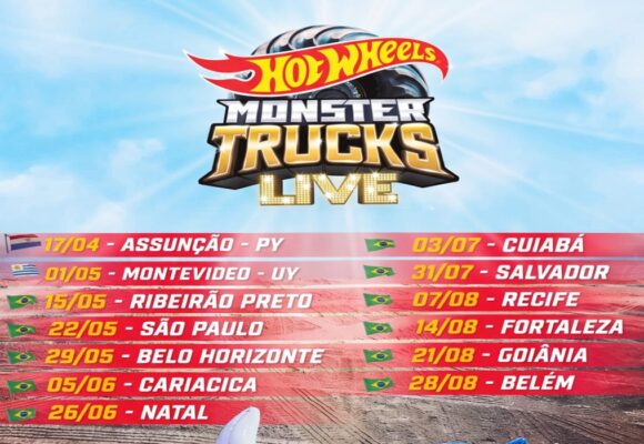 Hot Wheels Monster Trucks Live pode passar por Belém em 2027