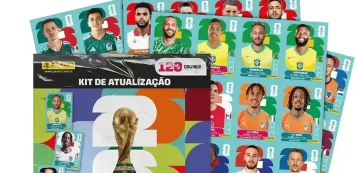 Panini lança kit de atualização do álbum da Copa com 120 novas figurinhas por R$ 119,90